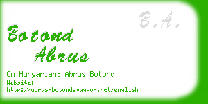 botond abrus business card